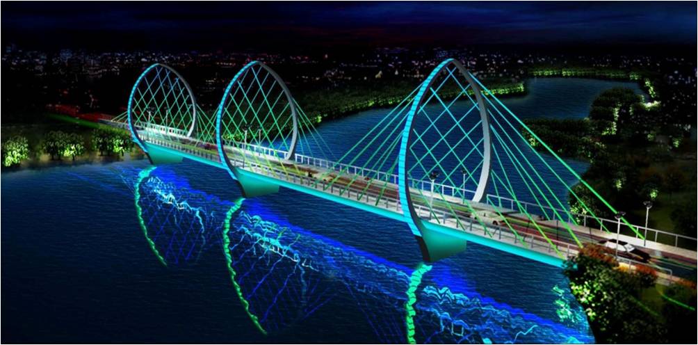 道路桥梁照明亮化设计—桥梁照明方案